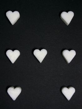 card suit of seven hearts from sugar 