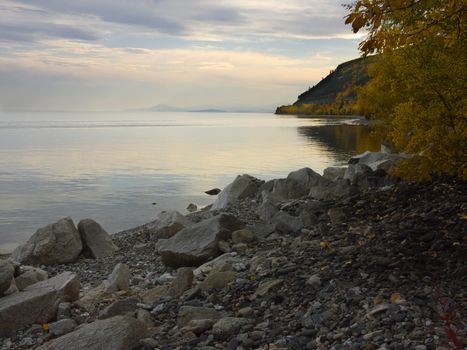 Autumn on the Lake Baikal