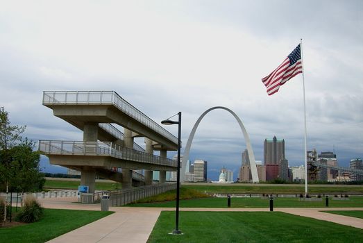 Observation deck at new Malcolm W. Martin Memorial Park