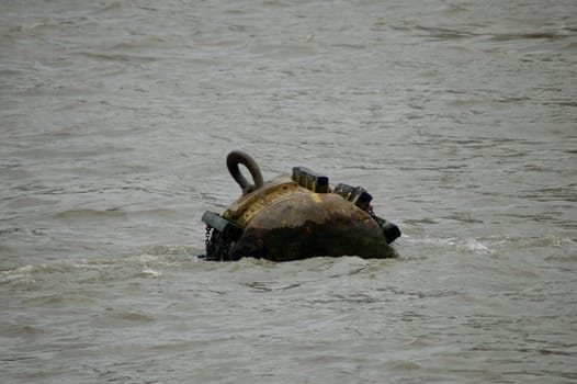 Old buoy in the River Thames