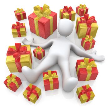 Computer Generated Image - Lots Of Presents .