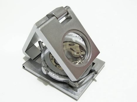 watch under the portable enlarging lens