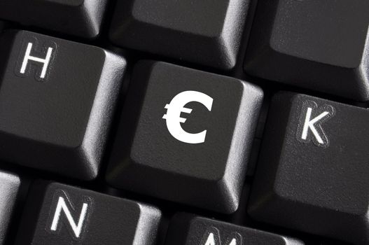 euro money symbol showing finance or financial business concept