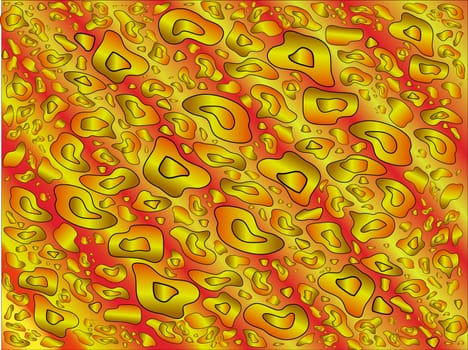 Abstract wild yellow pattern
