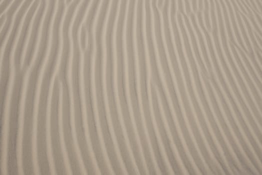 Waves of sand - formed by wind and water