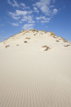 Waves of sand - formed by wind and water