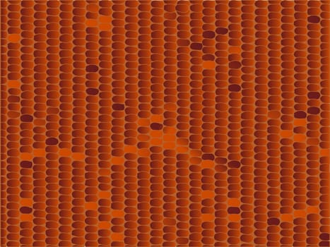 Illustration in the brown snake skin style