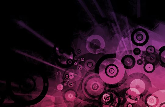 Music Inspired DJ as Abstract Colored Background