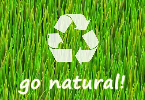 Go Pure and Natural Now Abstract Background