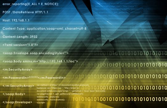 Web Application Logic on Internet as Background