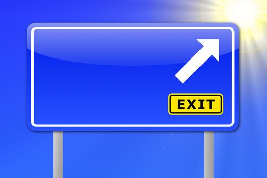 empty sign with copy space for your text