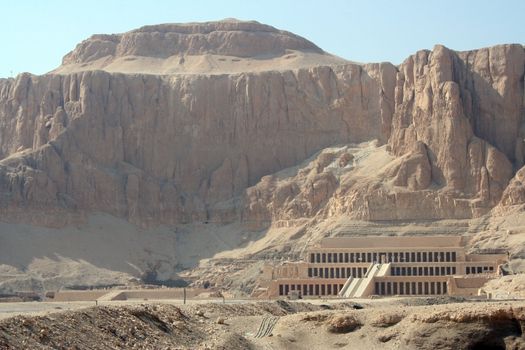 The view of the Hatshepsut Temple, Egypt.