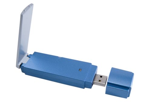 Isolated Wireless Bluetooth Adapter on white background