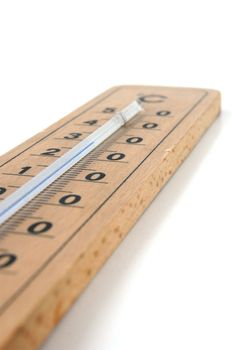 Its a Thermometer isolated on a white background.
