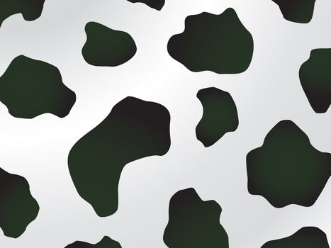 Vector black and white spotted cow design