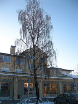 Sight of Riga in winter