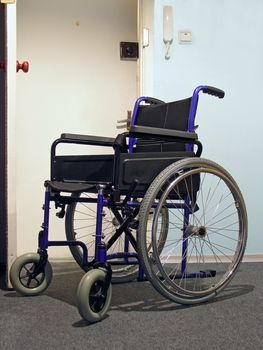 Single wheelchair for patient in the hospital