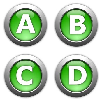 collection of web button alphabet and numbers