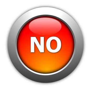 illustration of yes and no button for internet website
