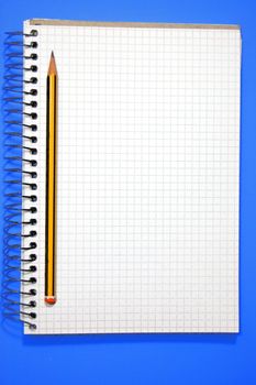 empty note book with space for text message