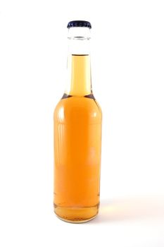 A bottle of beer isolated on white background.