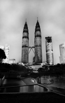 The twin towers in Kuala Lumpur, Malaysia 2009
