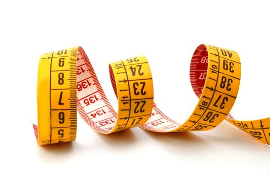 measuring tape isolated on a white background
