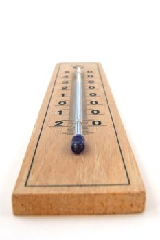 Its a Thermometer isolated on a white background.