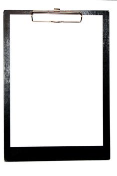 clipboard isolated on white with empty space for text message