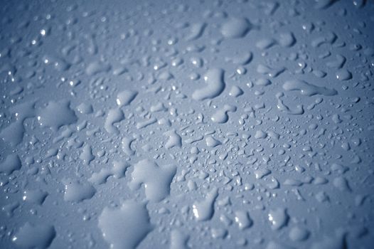 water drops on heavy metal surface texture
