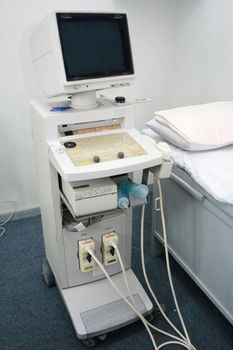 ultrasound machine inside a medical facility
