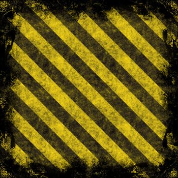 A grungy hazard stripes border - very weathered and dirty looking.