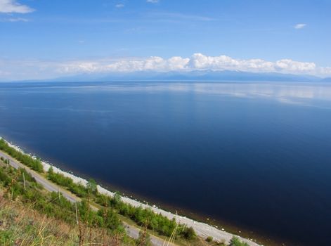 Panorama of lake Baikal