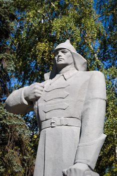 Monument to soldiers of Red Army, the victim during Civil war in Russia.
