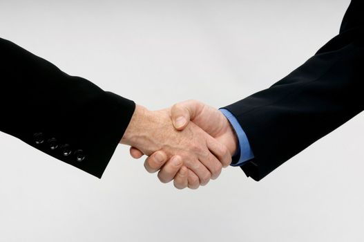 Close-up image of a professional hand shake