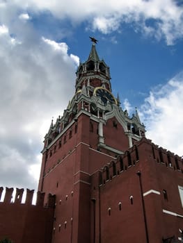 Moscow Kremlin on a background of blue sky