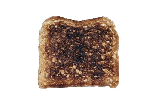 Burnt Grain Toasts / Bread On A White Background
