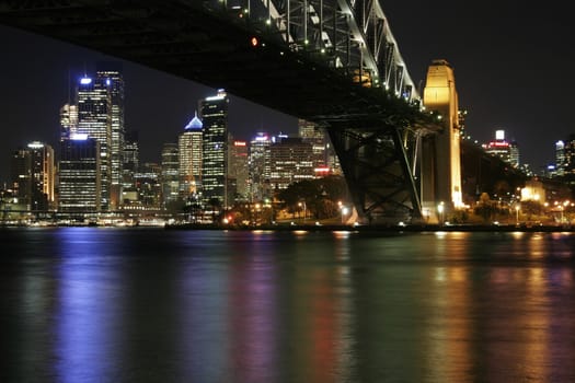 Sydney Harbour Bridge At Night, Australia