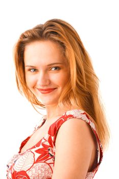 Photo of a young woman in a summer dress