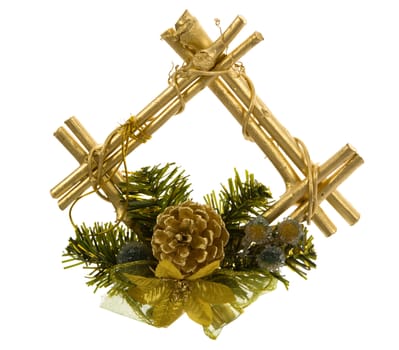 Christmas decoration isolated On White