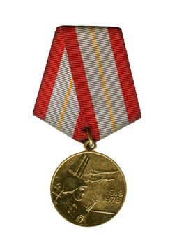 The Soviet medal for 60 years army
