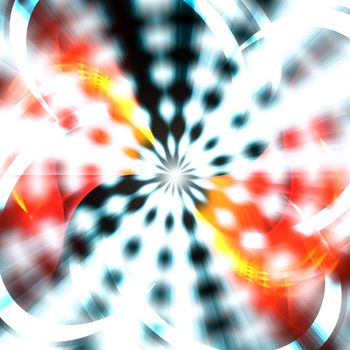 A bright abstract vortex illustration that radiates from the center.