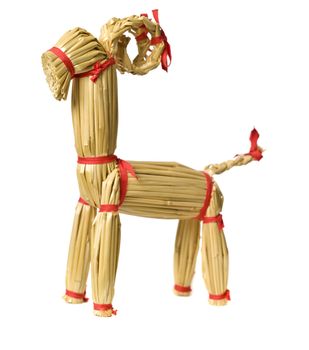 Yule goat isolated on a white background