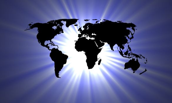 world map with star background can be used as wallpaper