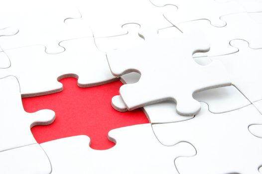 abstracg jigsaw puzzle background with missing piece