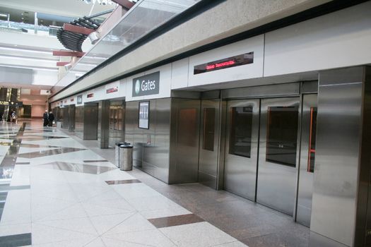 Doors for teminal train at airport