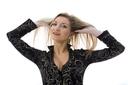 sexual woman on isolated background