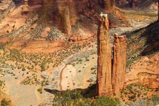 Famous pinnacle of rock in Canyon de Chelly, land as sacred to the modern Navajo Nation as it was to the ancient Anasazi