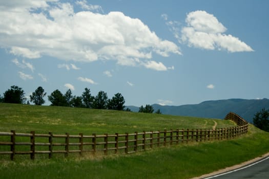 Country Fence is a beautiful landscape captured in Colorado.
