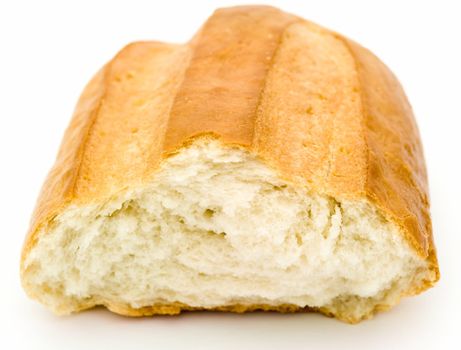 white bread on a white background